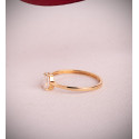 18K SORTIJA ORO AMARILLO DIAMANTE LABORATORIO TALLA PERA 0,35 QTES. VS2 - G. ANCHO: 6 MM 18K SORTIJA ORO AMARILLO DIAMANTE LABORATORIO TALLA PERA 0,35 QTES. VS2 - G. ANCHO: 6 MM