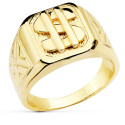 18K SELLO ORO AMARILLO MACIZO DOLAR CUADRADO. ANCHO 16 MM 18K SELLO ORO AMARILLO MACIZO DOLAR CUADRADO. ANCHO 16 MM