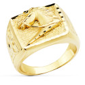 18K SELLO ORO AMARILLO MACIZO CON CABALLO RECTANGULAR 18 X 16.5 MM 18K SELLO ORO AMARILLO MACIZO CON CABALLO RECTANGULAR 18 X 16.5 MM