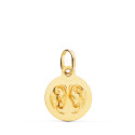18K MEDALLA ORO AMARILLO HOROSCOPO ORO AMARILLO ORO AMARILLO ARIES MATIZADA 13 MM 18K MEDALLA ORO AMARILLO HOROSCOPO ORO AMARILLO ORO AMARILLO ARIES MATIZADA 13 MM