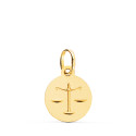 18K MEDALLA ORO AMARILLO HOROSCOPO ORO AMARILLO ORO AMARILLO LIBRA MATIZADA 13 MM 18K MEDALLA ORO AMARILLO HOROSCOPO ORO AMARILLO ORO AMARILLO LIBRA MATIZADA 13 MM