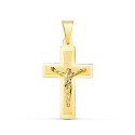 18K CRUZ ORO AMARILLO BRILLO CON CRISTO 25X17 MM 18K CRUZ ORO AMARILLO BRILLO CON CRISTO 25X17 MM