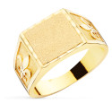 18K SELLO ORO AMARILLO CABALLERO MACIZO FLOR DE LIS TALLADO ZONA GRABADO 11,5 X 11MM 18K SELLO ORO AMARILLO CABALLERO MACIZO FLOR DE LIS TALLADO ZONA GRABADO 11,5 X 11MM