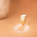 18K SELLO ORO AMARILLO CABALLERO MACIZO FLOR DE LIS TALLADO ZONA GRABADO 11,5 X 11MM 18K SELLO ORO AMARILLO CABALLERO MACIZO FLOR DE LIS TALLADO ZONA GRABADO 11,5 X 11MM