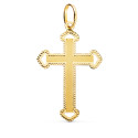18K CRUZ ORO AMARILLO SIN CRISTO TALLADA Y MATIZADA 35X22 MM 18K CRUZ ORO AMARILLO SIN CRISTO TALLADA Y MATIZADA 35X22 MM