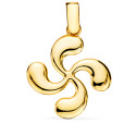 18K COLGANTE ORO AMARILLO LAUBURU BRILLO FORRADO 28X25 MM 18K COLGANTE ORO AMARILLO LAUBURU BRILLO FORRADO 28X25 MM