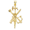 18K COLGANTE ORO AMARILLO CRISTO LEGION 44X25 MM 18K COLGANTE ORO AMARILLO CRISTO LEGION 44X25 MM