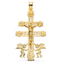18K CRUZ DE CARAVACA ORO AMARILLO CALADA 49X27 MM 18K CRUZ DE CARAVACA ORO AMARILLO CALADA 49X27 MM