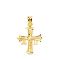 18K CRUZ DE COVADONGA O VICTORIA ORO AMARILLO TALLADA 26 X 20 MM