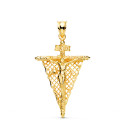 18K CRUZ ORO AMARILLO CON CRISTO DEL REMEDIO DE ANIMAS 35X23 MM 18K CRUZ ORO AMARILLO CON CRISTO DEL REMEDIO DE ANIMAS 35X23 MM
