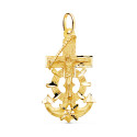 18K CRUZ MARINERA ORO AMARILLO CON CRISTO TALLADA 40X22 MM 18K CRUZ MARINERA ORO AMARILLO CON CRISTO TALLADA 40X22 MM