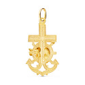 18K CRUZ MARINERA ORO AMARILLO VIRGEN DEL CARMEN TALLADA 40X22 MM 18K CRUZ MARINERA ORO AMARILLO VIRGEN DEL CARMEN TALLADA 40X22 MM