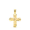 18K CRUZ ORO AMARILLO FILIGRANA BORDES TALLADOS. 27X22 MM 18K CRUZ ORO AMARILLO FILIGRANA BORDES TALLADOS. 27X22 MM