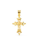 18K CRUZ ORO AMARILLO FILIGRANA BORDES TALLADOS. 30X20 MM 18K CRUZ ORO AMARILLO FILIGRANA BORDES TALLADOS. 30X20 MM