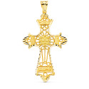 18K CRUZ ORO AMARILLO FILIGRANA BORDES TALLADOS. 60X37 MM 18K CRUZ ORO AMARILLO FILIGRANA BORDES TALLADOS. 60X37 MM