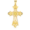 18K CRUZ ORO AMARILLO FILIGRANA BORDES TALLADOS. 60X37 MM 18K CRUZ ORO AMARILLO FILIGRANA BORDES TALLADOS. 60X37 MM