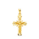 18K CRUZ ORO AMARILLO FILIGRANA CON CRISTO TALLADA 28X18 MM 18K CRUZ ORO AMARILLO FILIGRANA CON CRISTO TALLADA 28X18 MM