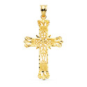 18K CRUZ ORO AMARILLO FILIGRANA BORDES TALLADOS. 44X28 MM 18K CRUZ ORO AMARILLO FILIGRANA BORDES TALLADOS. 44X28 MM