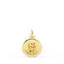 18K MEDALLA ORO AMARILLO SAN CRISTOBAL BISEL 12 MM