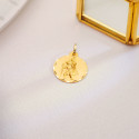 18K MEDALLA ORO AMARILLO SAN CRISTOBAL TALLADA 22 MM 18K MEDALLA ORO AMARILLO SAN CRISTOBAL TALLADA 22 MM