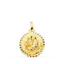 18K MEDALLA ORO AMARILLO SAN ANTONIO TALLA CRUZADA 18 MM 18K MEDALLA ORO AMARILLO SAN ANTONIO TALLA CRUZADA 18 MM