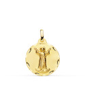 18K MEDALLA ORO AMARILLO DIVINO NIÑO TALLADA ORO AMARILO18 MM