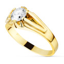 18K SOLITARIO ORO AMARILLO CABALLERO ANCHO 8 MM CIRCONITA 5.5 MM FORRADO 18K SOLITARIO ORO AMARILLO CABALLERO ANCHO 8 MM CIRCONITA 5.5 MM FORRADO