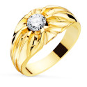 18K SOLITARIO ORO AMARILLO ANCHO 11 MM CIRCONITA 6 MM INTERIOR FORRADO 18K SOLITARIO ORO AMARILLO ANCHO 11 MM CIRCONITA 6 MM INTERIOR FORRADO
