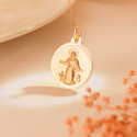 18K MEDALLA ORO AMARILLO VIRGEN DE LA ASUNCION BISEL 22 MM