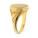 18K SELLO ORO AMARILLO CABALLERO MACIZO ZONA GRABADO REDONDO 14X11MM 18K SELLO ORO AMARILLO CABALLERO MACIZO ZONA GRABADO REDONDO 14X11MM