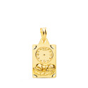 18K MEDALLA ORO AMARILLO RECTANGULO NIÑO DE LA HORA CON RELOJ TALLADA 19X11 MM 18K MEDALLA ORO AMARILLO RECTANGULO NIÑO DE LA HORA CON RELOJ TALLADA 19X11 MM
