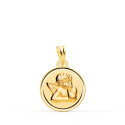 18K MEDALLA ORO AMARILLO REDONDA ANGELITO BURLON BISEL 16 MM 18K MEDALLA ORO AMARILLO REDONDA ANGELITO BURLON BISEL 16 MM