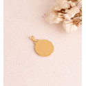 18K MEDALLA ORO AMARILLO ANGEL QUERUBIN TALLADO 19 MM