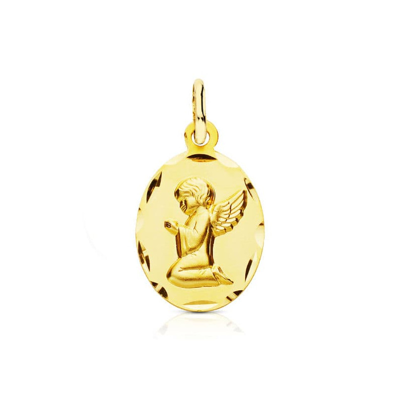 18K MEDALLA ORO AMARILLO ANGEL 19X12 MM
