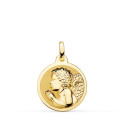 18K MEDALLA ORO AMARILLO ANGEL NIÑO PIADOSO REZANDO BRILLO 18 MM 18K MEDALLA ORO AMARILLO ANGEL NIÑO PIADOSO REZANDO BRILLO 18 MM