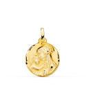 18K MEDALLA ORO AMARILLO MADRE " DIVINA TERNURA " TALLADA 18 MM 18K MEDALLA ORO AMARILLO MADRE " DIVINA TERNURA " TALLADA 18 MM
