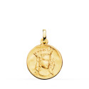 18K MEDALLA ORO AMARILLO NOTRE DAME DE PARIS 18 MM
