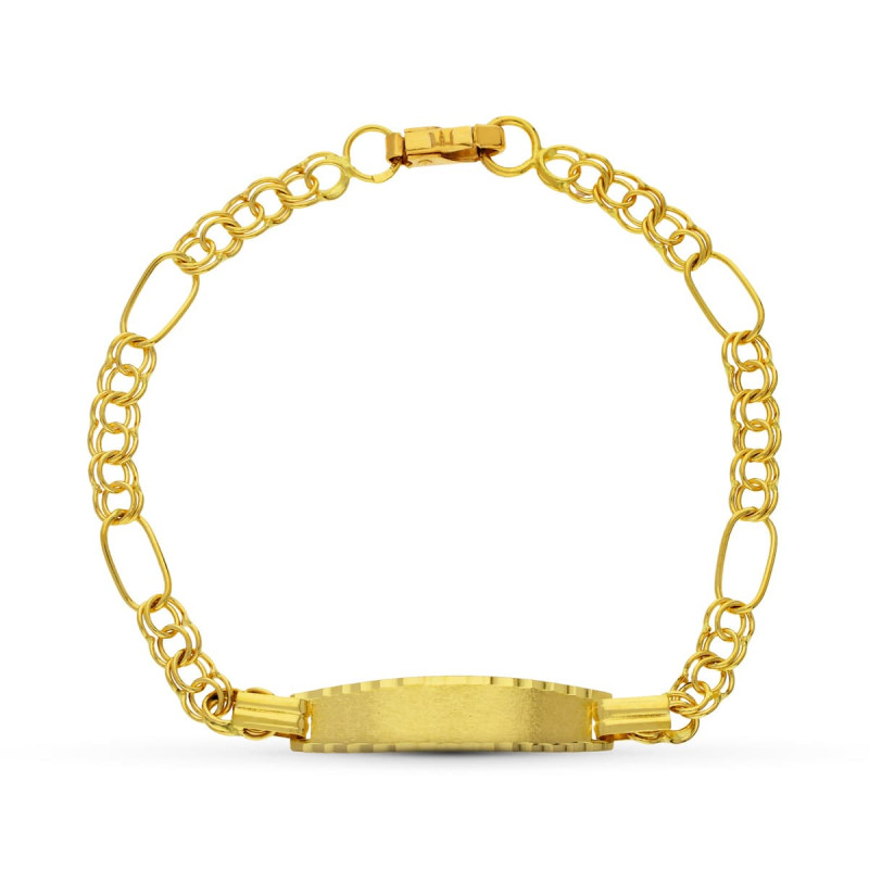 18K ESCLAVA ORO AMARILLO HUNGARA 17.5 CM