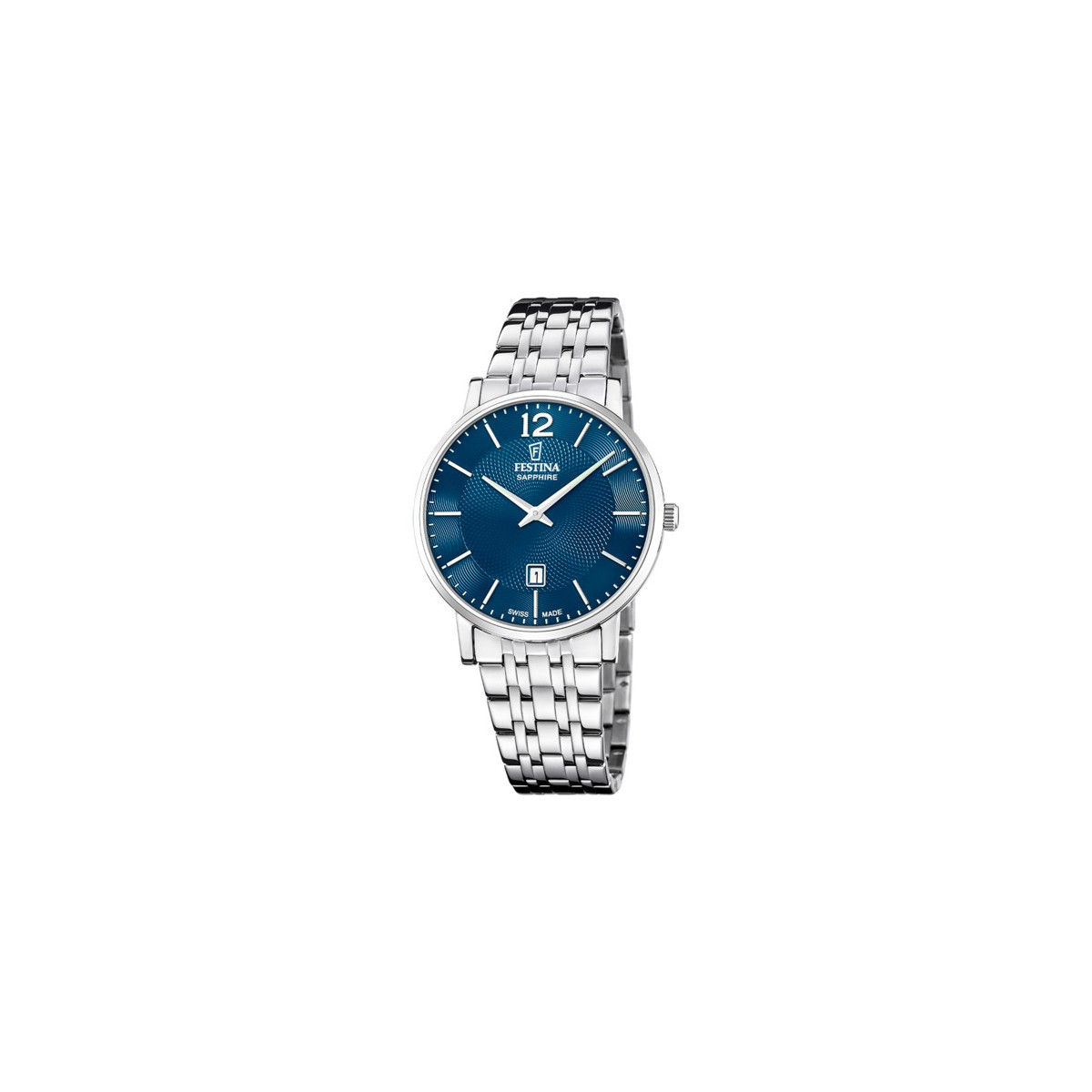 RELOJ FESTINA HOMBRE SWISS MADE ACERO CLÁSICO F20045/6 AZUL