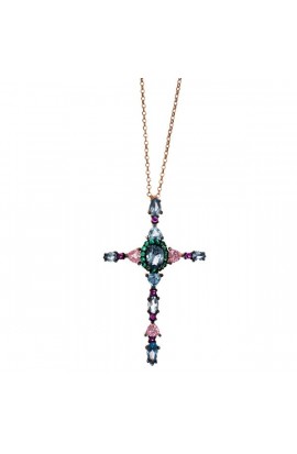 Salvatore plata Necklace Cross 234C0021