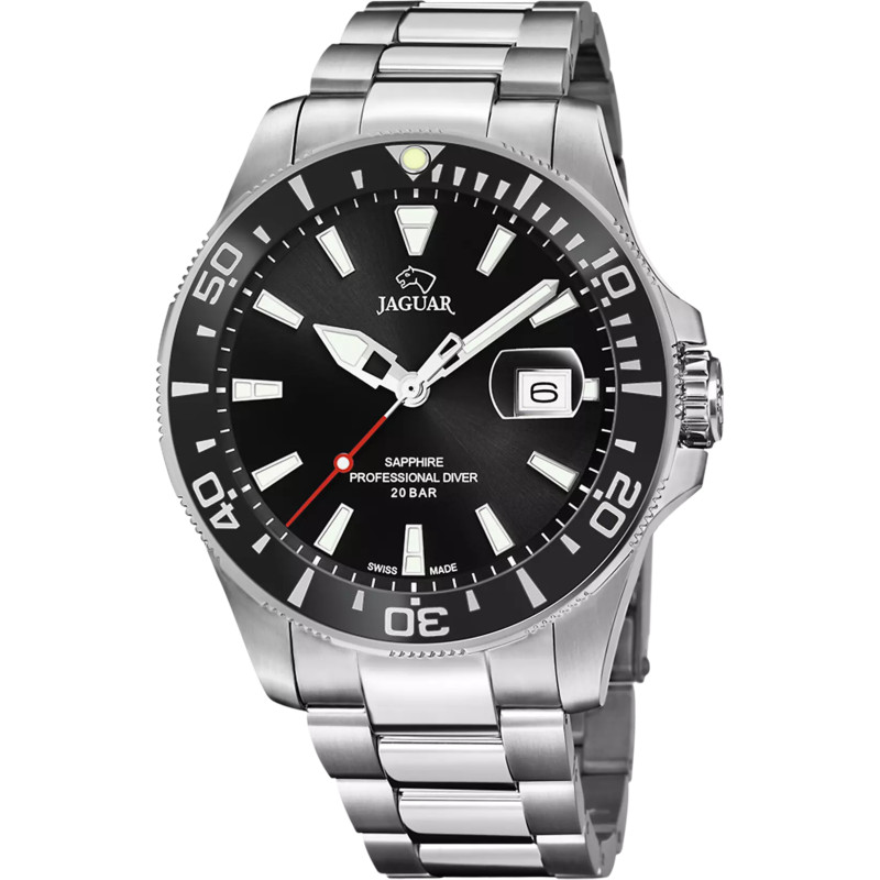 RELOJ SUIZO DE HOMBRE JAGUAR PRO DIVER NEGRO J860/D