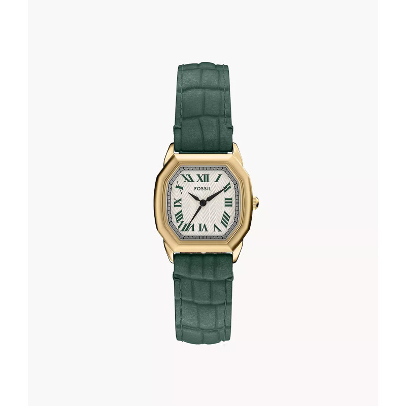RELOJ MUJER HARLOW PIEL DE COCODRILO VERDE