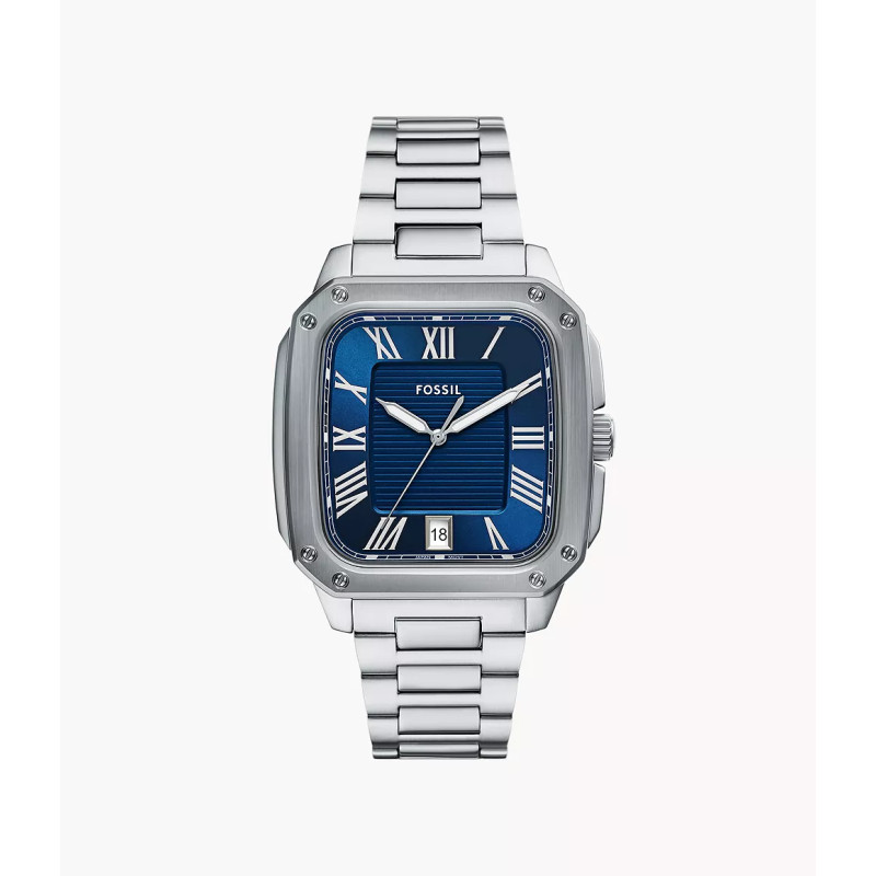 RELOJ HOMBRE RECTANGULAR DE ACERO INOXIDABLE
