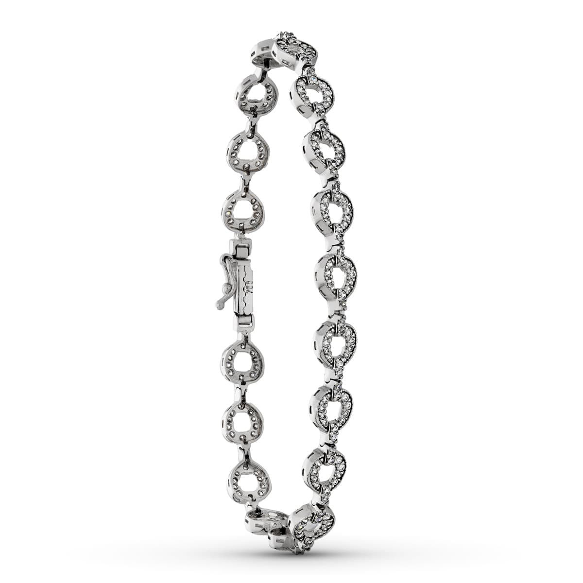 18K PULSERA ORO BLANCO CIRCONITAS