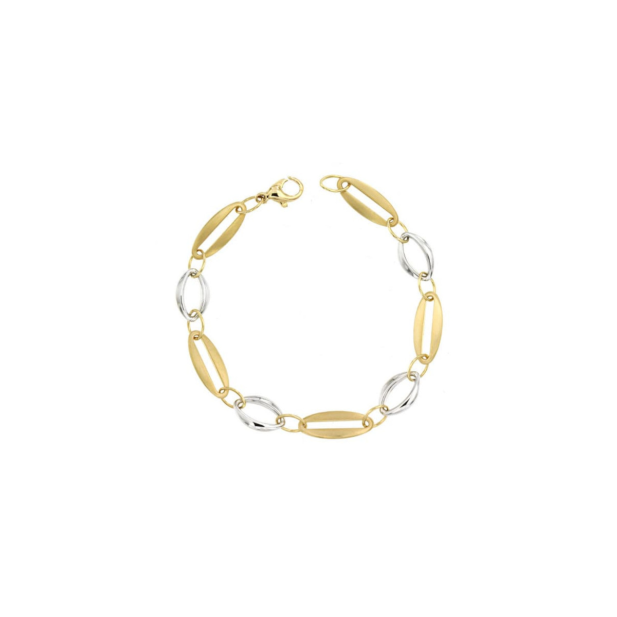 18K PULSERA BICOLOR 19.5 CM 7.20 GR