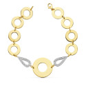 18K PULSERA BICOLOR 19.5 CM