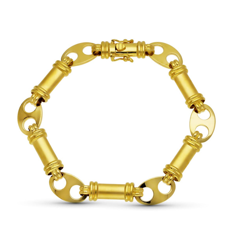 18K PULSERA ORO AMARILLO ESLABONES