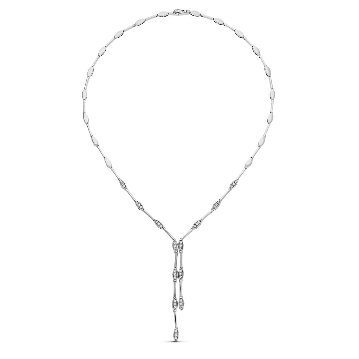 18K GARGANTILLA ORO BLANCO CIRCONITAS