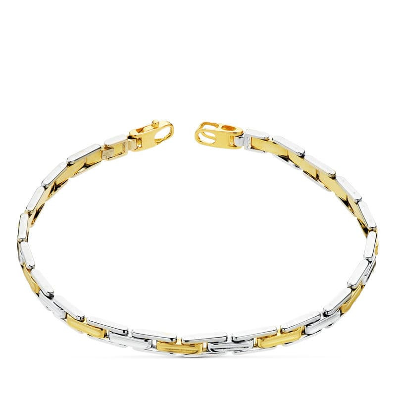 18K PULSERA BICOLOR 21.5 CM