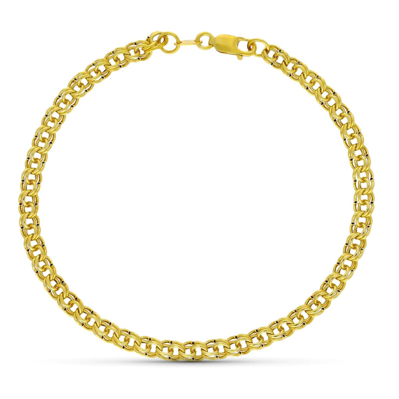 18K PULSERA ORO AMARILLO HUNGARA HUECA